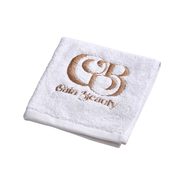 Gaia Beauty - GAIA BEAUTY WHITE X BEIGE FACIAL TOWEL - 30 x 30 cm