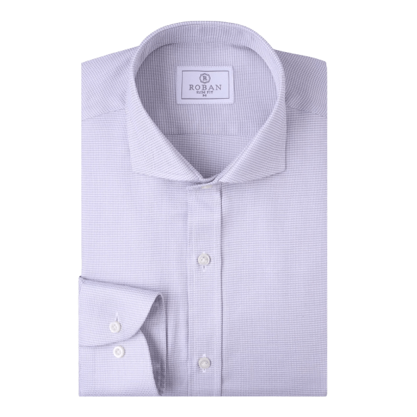 Roban jacquard cotton slim fit shirt - Multi Color - Multi size