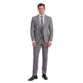 Roban textured regular fit suit - Grey - Multi size