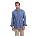 Roban washed denim regular fit shirt - Deep Blue - Multi size