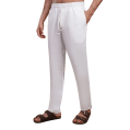 Roban washed pure linen pants - White - Multi size