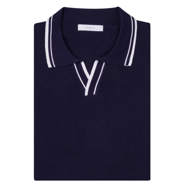 Roban cotton knitted polo shirt - Multi Color - Multi size