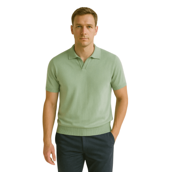 Roban cotton knitted polo shirt - Multi Color - Multi size