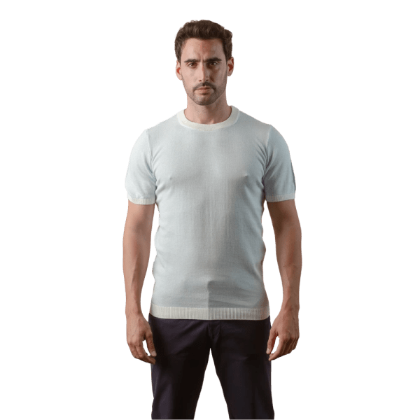 Roban cotton melange knitted crewneck t-shirt - Multi Color - Multi size