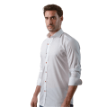 Roban plain fine cotton slim fit shirt - White - Multi size