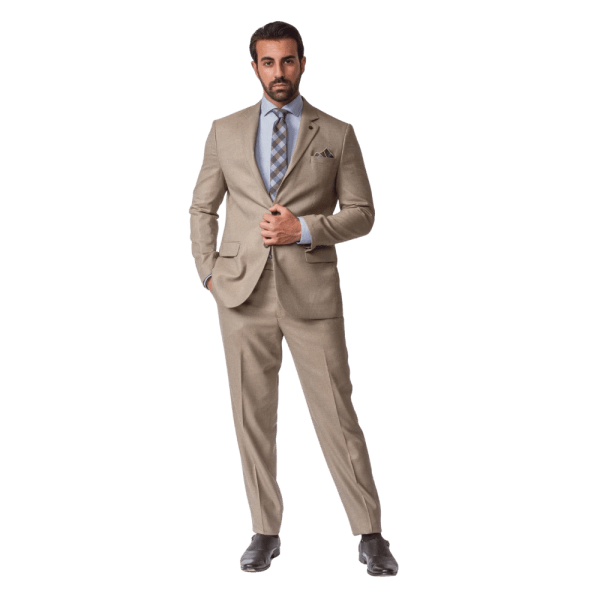 Roban brown webster regular fit suit - Brown - Multi size
