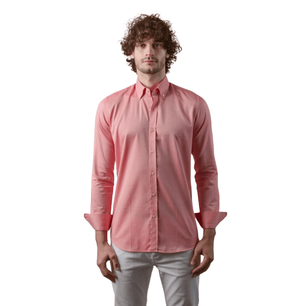 Roban textured oxford slim fit cotton shirt - Multi Color - Multi size