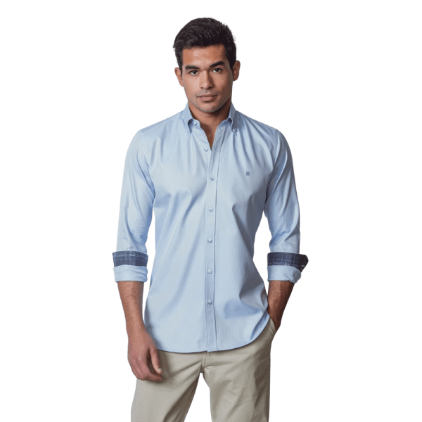 Roban micro-ribbed slim fit shirt - Multi Color - Multi size