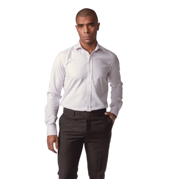 Roban striped washed oxford slim fit shirt - Multi Color - Multi size