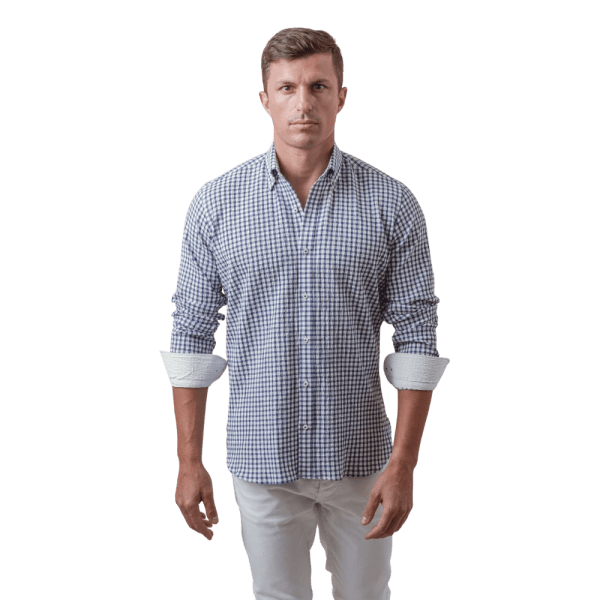 Roban checked crinkle-ribbed cotton regular fit shirt - Multi Color - Multi size