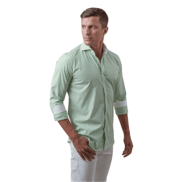Roban striped cotton slim fit shirt - Multi Color - Multi size