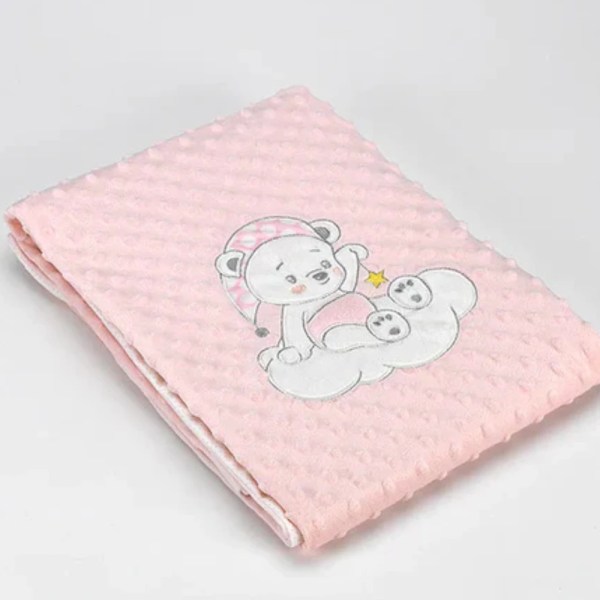 CASA Mora Baby Blanket Model VOLVORETA , available in multiple colors ,one size 80×110 cm