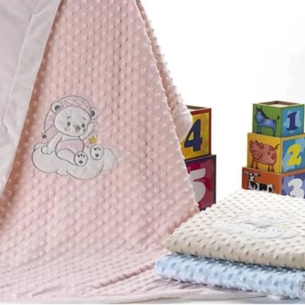 CASA Mora Baby Blanket Model VOLVORETA , available in multiple colors ,one size 80×110 cm