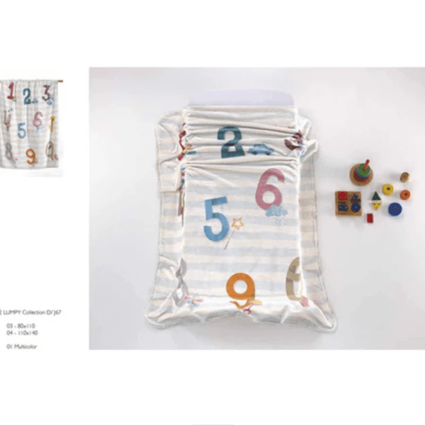 CASA Mora Baby LUMPY Blanket Model J67, available in one color: Pink ,one size 80×110 cm