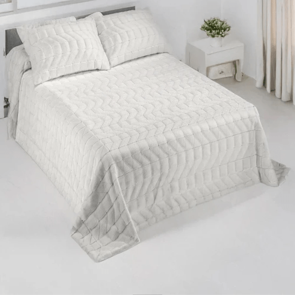 CASA Mora LENA Blanket Model M62, 100% microfiber polyester , one Size 230×250 cm , Available in natural color
