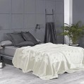 CASA Mora PERLA Plain Blanket Model G18 , made of 85% acrylic + 15% polyester , one Size :220×240 cm