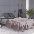 CASA Mora PERLA Plain Blanket Model G18 , made of 85% acrylic + 15% polyester , one Size :220×240 cm