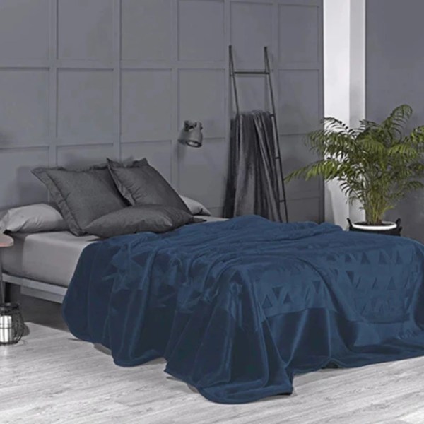 CASA Mora PERLA Plain Blanket Model G18 , made of 85% acrylic + 15% polyester , one Size :220×240 cm