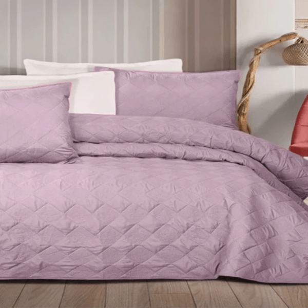 CASA Pacha Home Bedcover Model SOLID SCMF + Pillow case ,100% microfiber, one size : size 220×240 cm