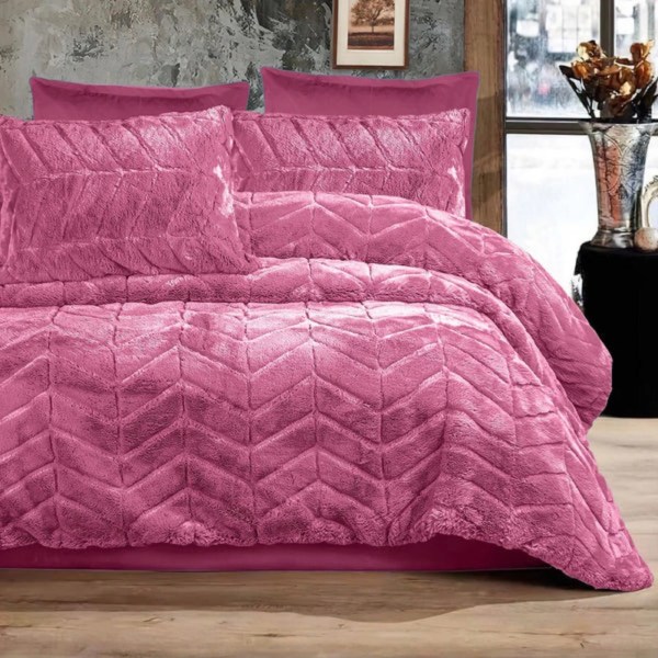 CASA Pacha Home Quilt Fur Model LALA -Size 245*260 +2 Pillow Case , Available in multiple color & one size: size: 245x260 cm