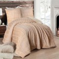 CASA Pacha Home Quilt Fur Model LINA +2 Pillow Case , Available in multiple color & one size: size: 220x240 cm