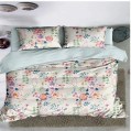 CASA Pacha Home Summer Bed cover Model SCMF +2 Pillowcases 50*70, 100% Microfiber. Available in multiple floral colors.