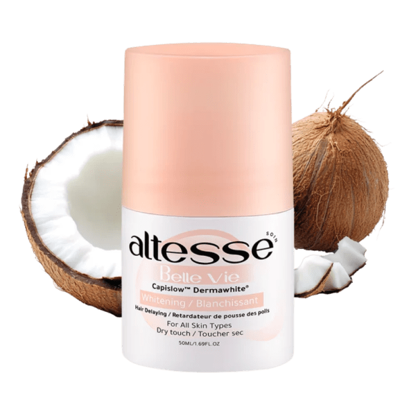 Altesse Soin Whitening and Hair Delaying Roll-On Deodorant Belle vie (Coconut and Oud scent) - 50 ml
