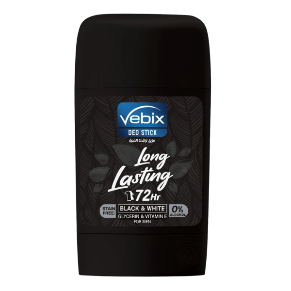 VEBIX Deo Stick 72Hrs Black & White for Men 50 ml