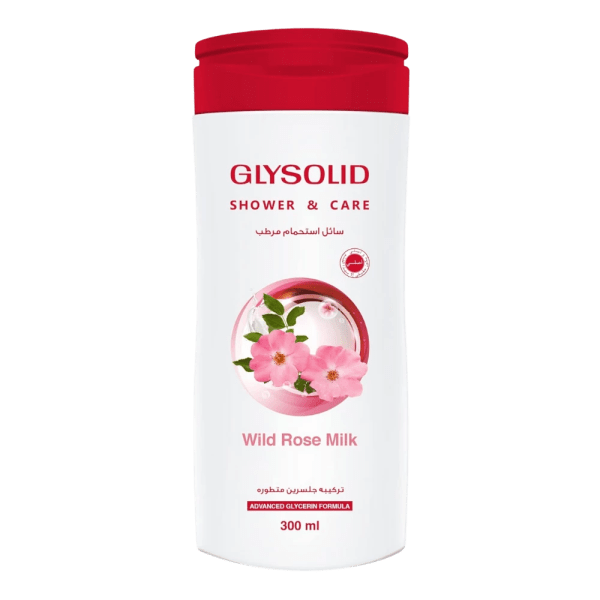 Glysolid Shower Gel Wild Rose Milk 300 ml