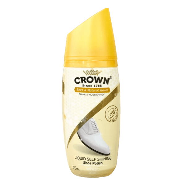 Crown Liquid Shoe Polish White 75 ml