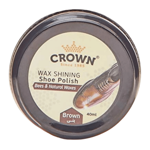 Crown Wax Shoe Polish Brown 40 ml