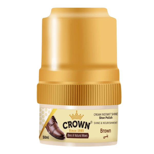 Crown Cream Shoe Polish Brown 50 ml