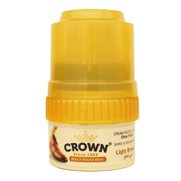 Crown Cream Shoe Polish Light Brown 50 ml