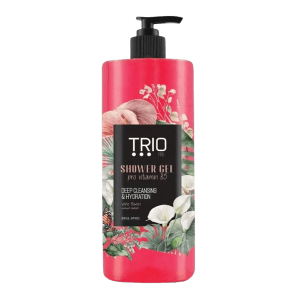 Trio Shower Gel White Flowers 800 ml