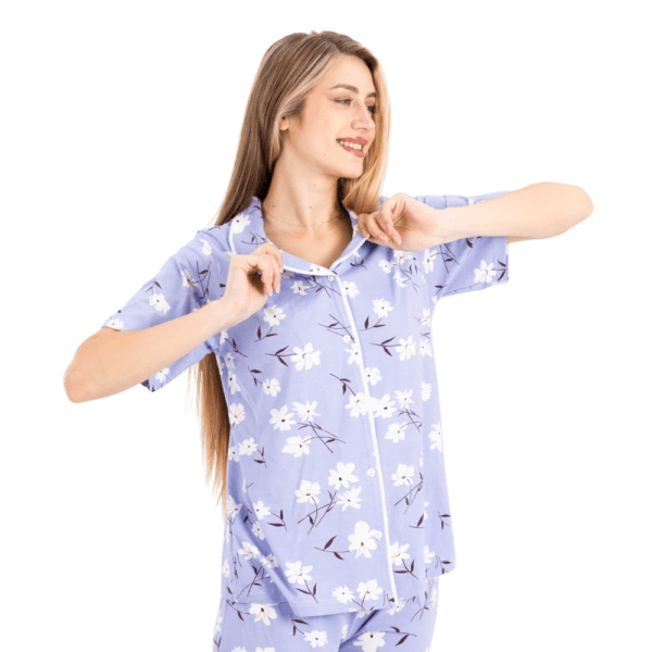 Zecotex Women’s Classic Pajama Set – Floral Print – Multi Colors – Multi Sizes