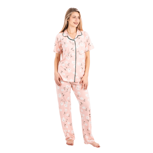 Zecotex Women’s Classic Pajama Set – Floral Print – Multi Colors – Multi Sizes