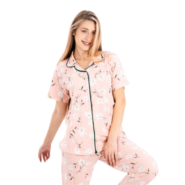 Zecotex Women’s Classic Pajama Set – Floral Print – Multi Colors – Multi Sizes