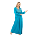 Zecotex Women’s Long Embroidered Nightdress – Full Sleeve – Soft Viscose Blend – Multi Colors – Multi Sizes