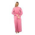 Zecotex Women’s Long Embroidered Nightdress – Full Sleeve – Soft Viscose Blend – Multi Colors – Multi Sizes
