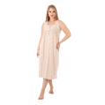 Zecotex Women’s Sleeveless Cotton Nightdress – Printed Floral Design – Stretch Fabric – Multi Colors – Multi Sizes