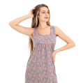 Zecotex Women’s Sleeveless Printed Nightdress – Soft Stretch Fabric – Multi Sizes