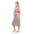 Zecotex Women’s Sleeveless Printed Nightdress – Soft Stretch Fabric – Multi Sizes