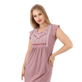 Zecotex Women's Embroidered Lounge Dress – Multi Colors – Multi Sizes