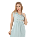 Zecotex Women's Embroidered Lounge Dress – Multi Colors – Multi Sizes