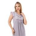 Zecotex Women's Embroidered Lounge Dress – Multi Colors – Multi Sizes