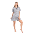 Zecotex Women's Classic Short Pajama Set –"Love" Grey – Multi Sizes