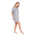 Zecotex Women's Classic Short Pajama Set –"Love" Grey – Multi Sizes