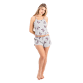 Zecotex Women's Sleeveless Camisole Pajama Set – Butterfly Print – Multi Sizes
