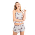 Zecotex Women's Sleeveless Camisole Pajama Set – Butterfly Print – Multi Sizes