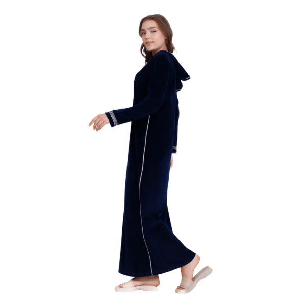 Zecotex Women's Winter Embroidered Velvet Abaya – Multi Colors – Multi Sizes